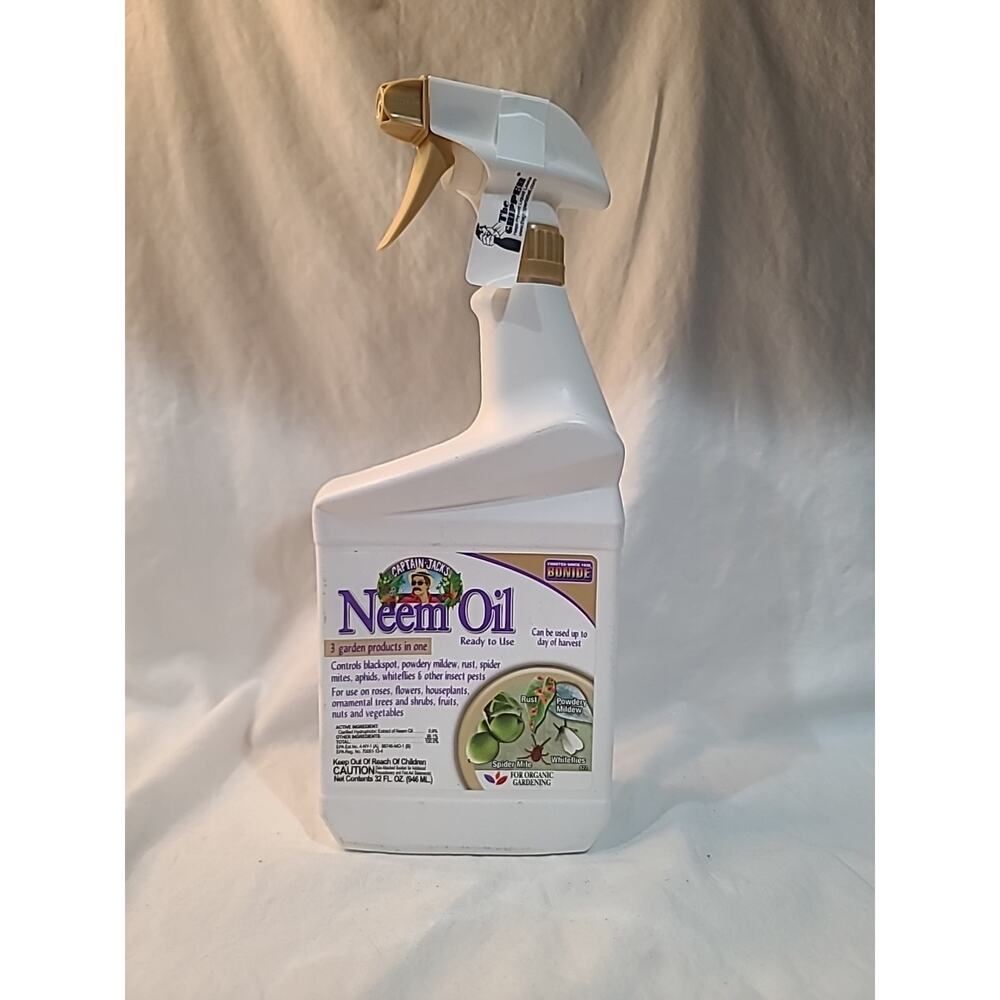 Bonide Products 3-In-1 Neem Oil Spray, Ready-to-Use, 32 Ounce